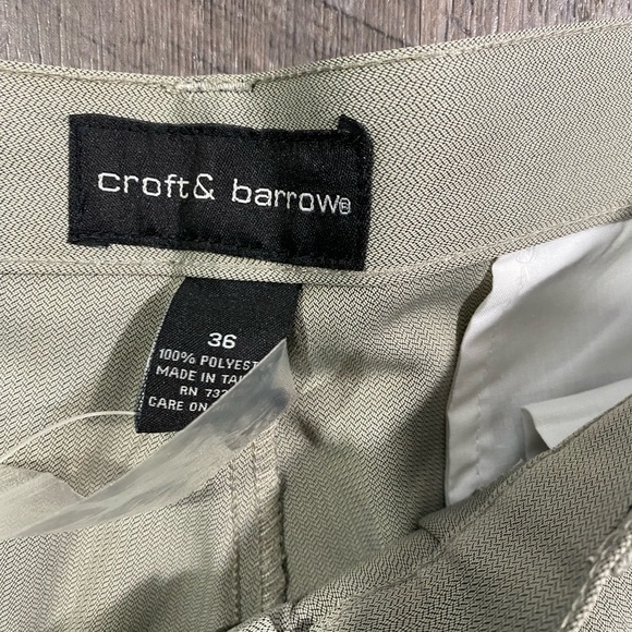 NEW | CROFT & BARROW Mens Microfiber Relaxed-Fit Double Pleat Shorts - Picture 5 of 5